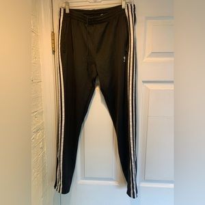 Adidas black track pants joggers